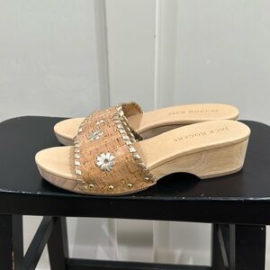 Jack Rogers Cork Breaker Clog Sandals Black - 9 Medium